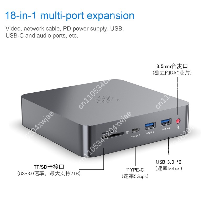 Usb Hub Type C - Dual Type-C USB-C Hub Adapter with