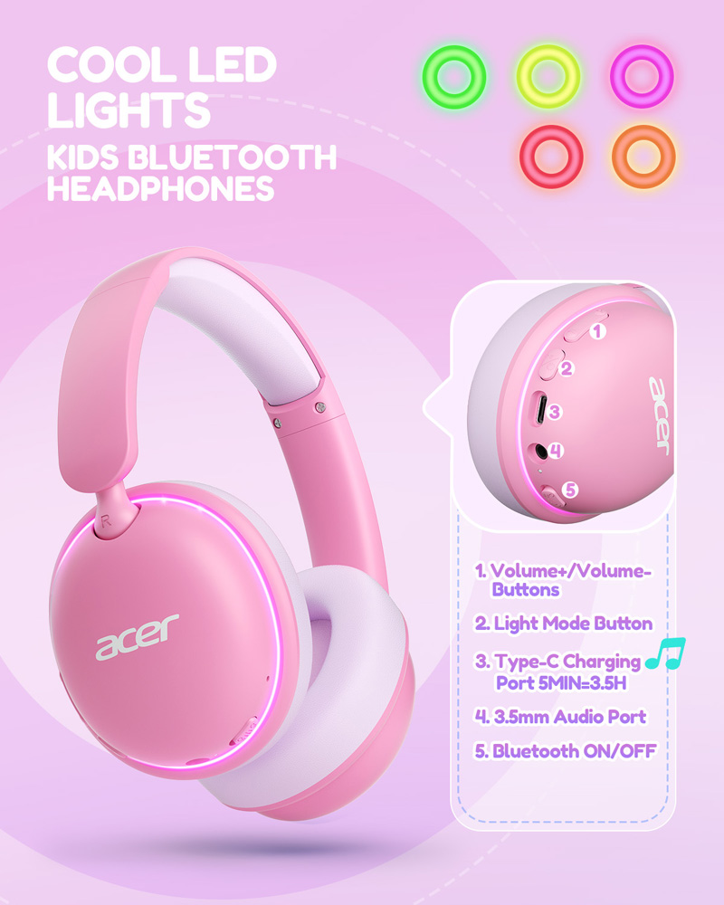Acer Kids Bluetooth 6.0 Headph - огляд і ціна Wired Earphone Lightning
