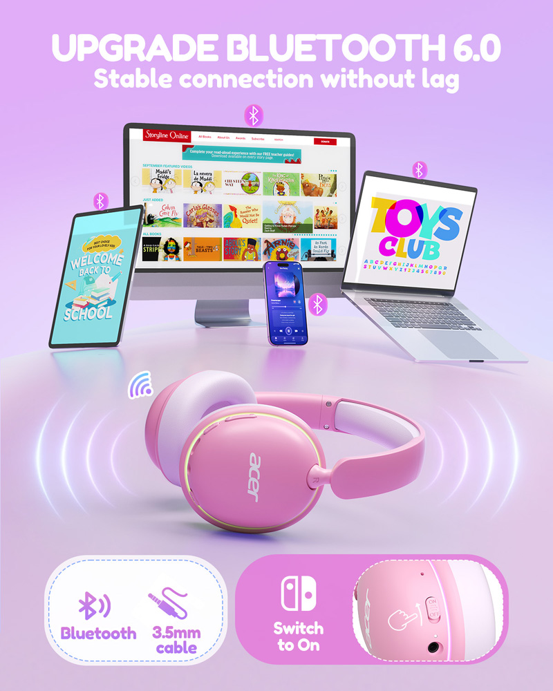 Acer Kids Bluetooth 6.0 Headph - огляд і ціна Wired Earphone Lightning
