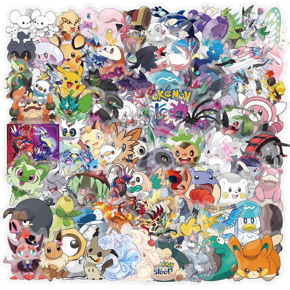 100Pcs Pokémon Stickers Cute C - огляд і ціна Tablet Cute Accessories