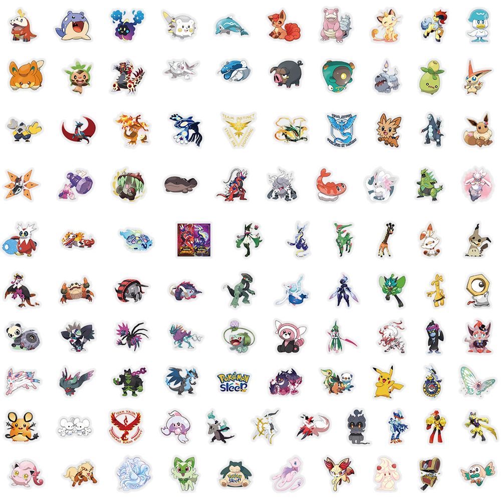 100Pcs Pokémon Stickers Cute C - огляд і ціна Tablet Cute Accessories