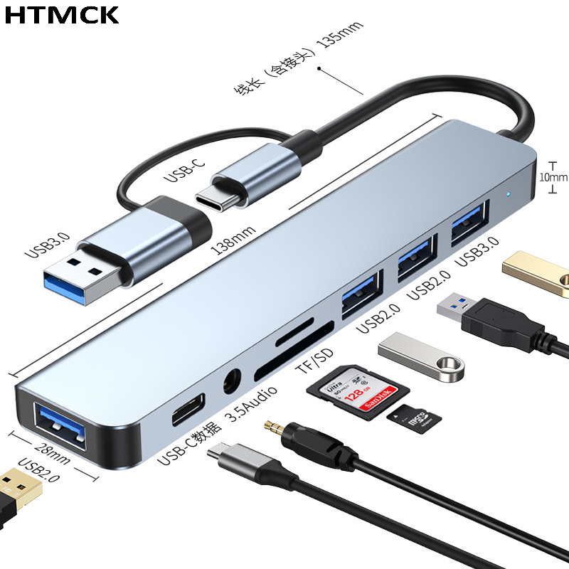 8-in-2 USB Type-C Multiport Do - огляд і ціна Usb Hub Type C