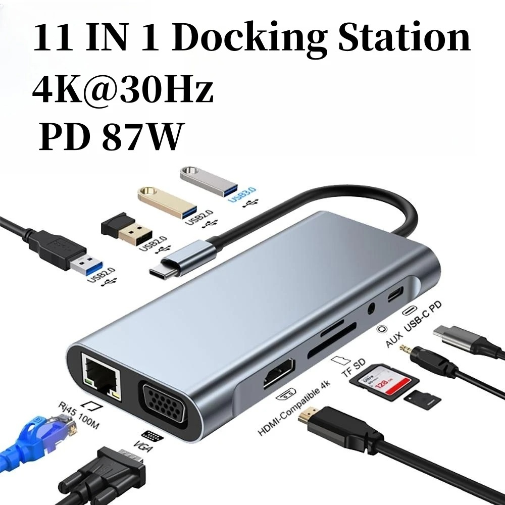 4/7/8/11in1 Docking Hub 4K USB - огляд і ціна Usb Hub Type C
