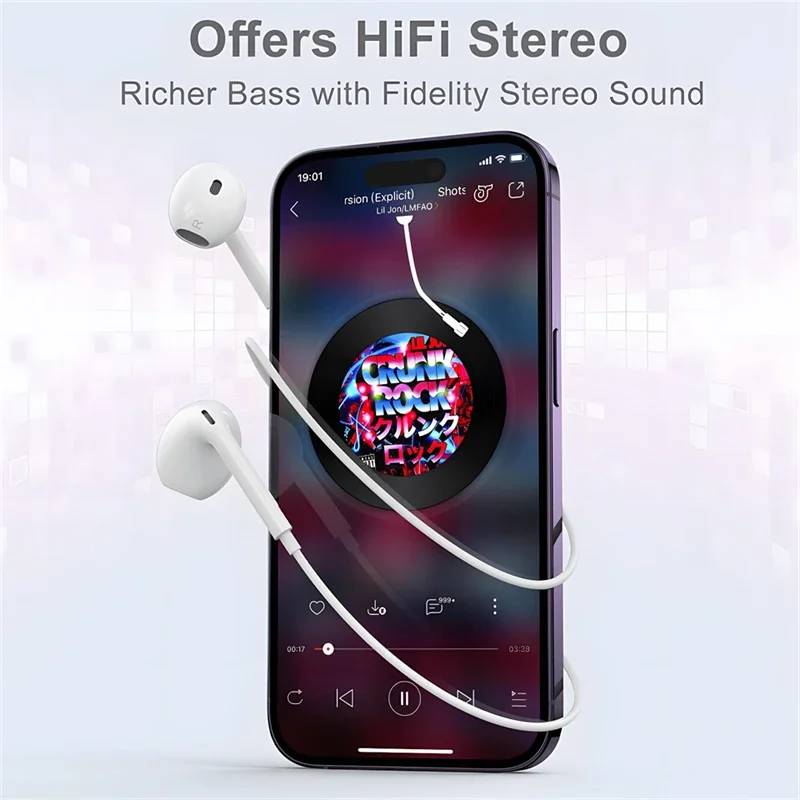 Original Headphones For Apple  - огляд і ціна Wired Earphone Lightning