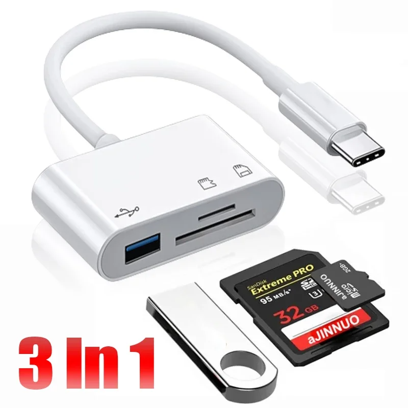 3 In 1 Type-c To USB C A OTG A - огляд і ціна Usb Hub Type C
