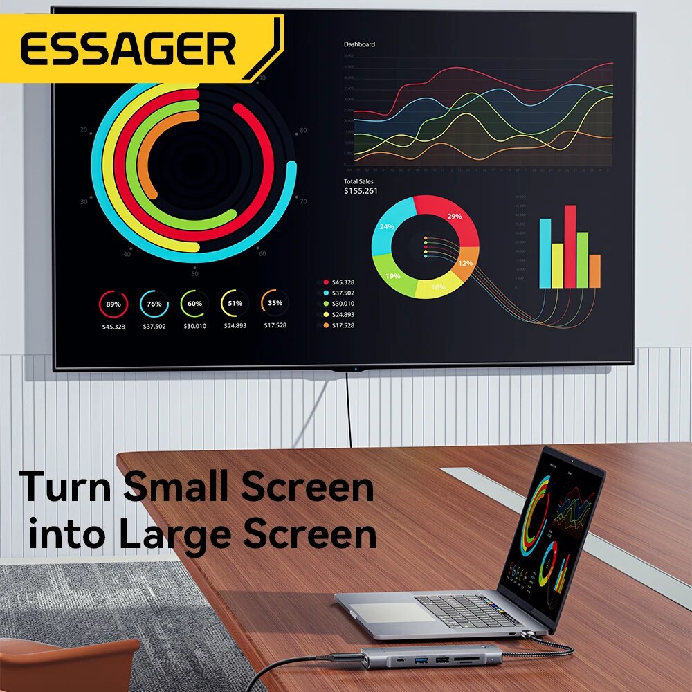 Essager 8-in-1 USB Hub With Di - огляд і ціна Usb Hub Type C