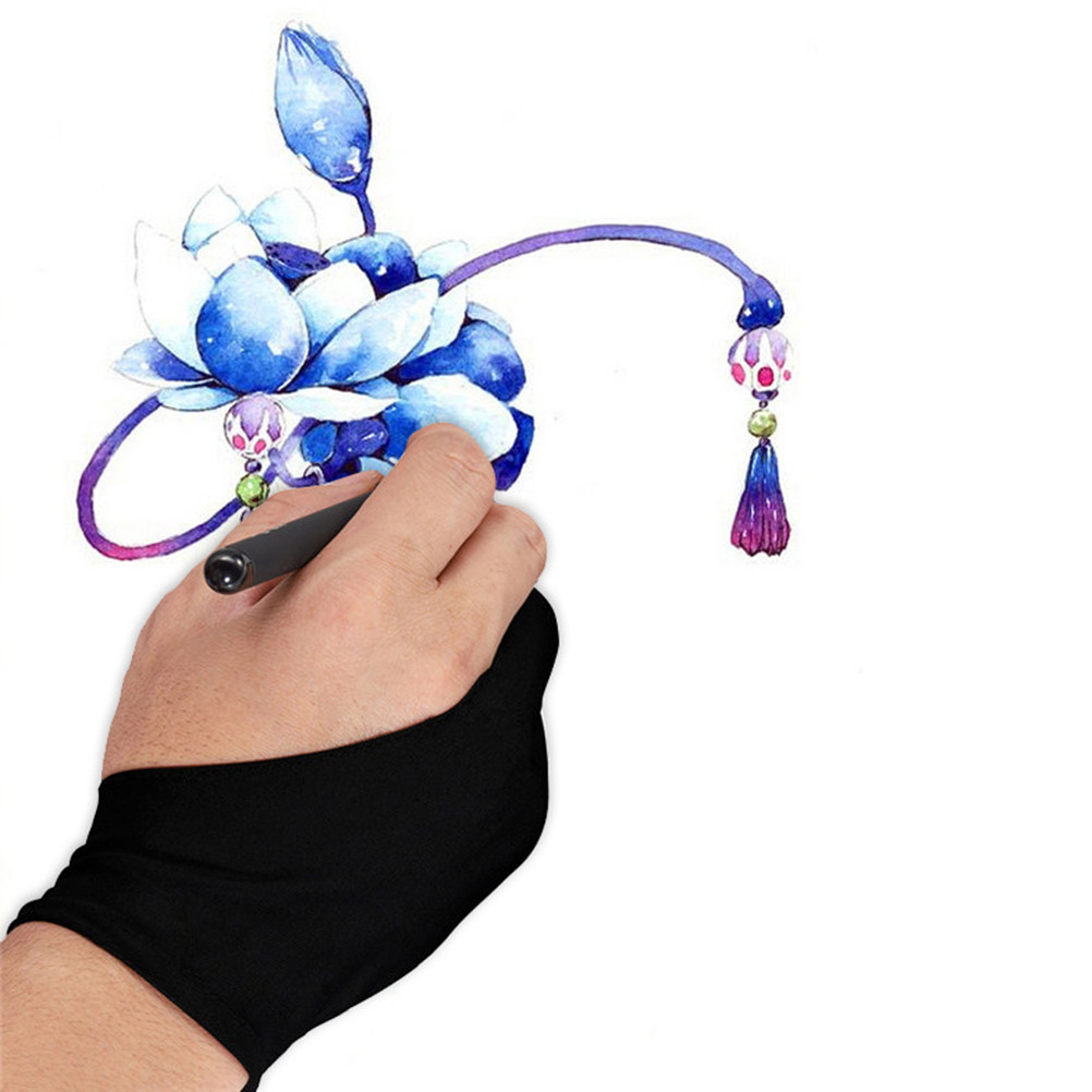 4Pcs Spandex Two Finger Drawin - огляд і ціна Drawing Glove Artist
