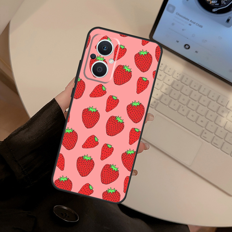 Strawberry Red Case For OPPO F - огляд і ціна Oppo Reno 12